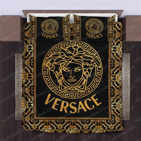 versace bed cover black and gold|Versace bed sheets queen.